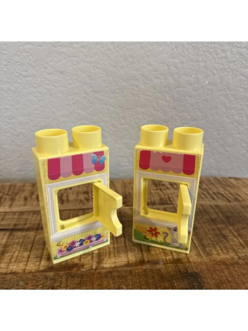 Mega Bloks First Builders Toddler Blocks Replacement Yellow House Windows